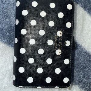 Kate Spade Black and White Polka Dot Wallet